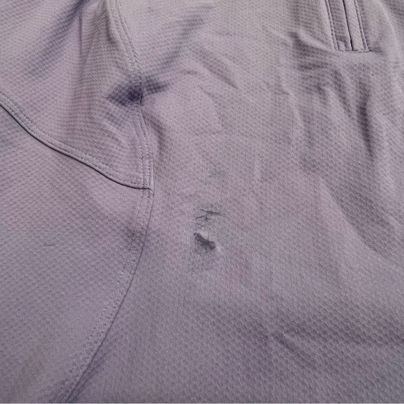 Lululemon Front Zip Mock-Neck Tennis Tank Top Charged Indigo Size 4 with flaw - Picture 5 of 9